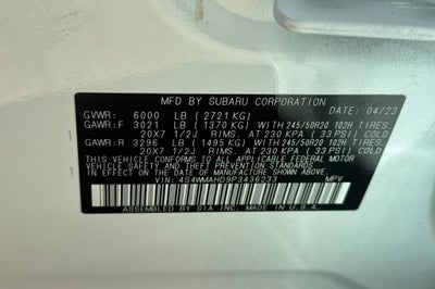 2023 Subaru Ascent Onyx Edition