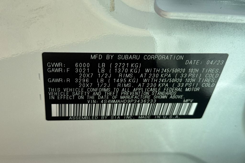 2023 Subaru Ascent Onyx Edition