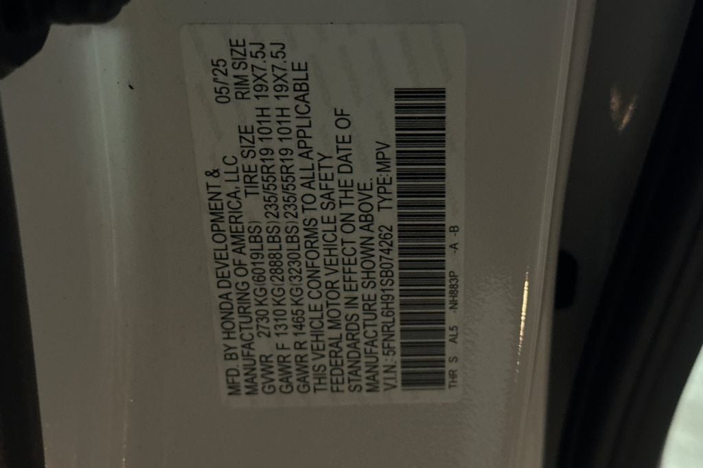 2025 Honda Odyssey Elite