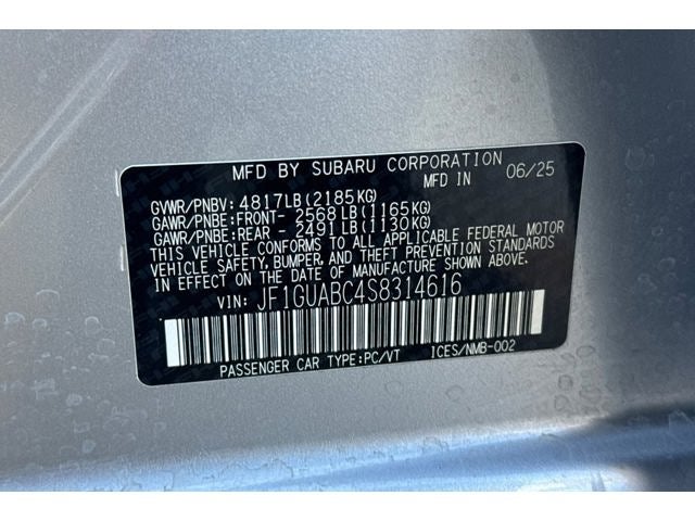 2025 Subaru Impreza Base