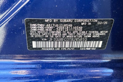 2026 Subaru IMPREZA Sport