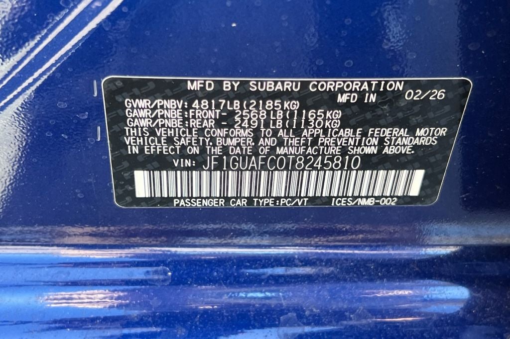 2026 Subaru IMPREZA Sport