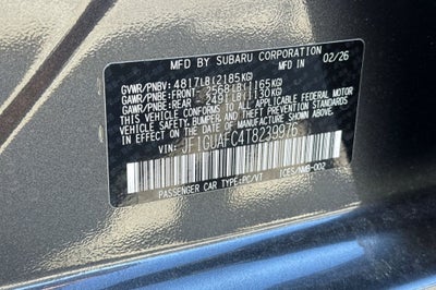 2026 Subaru IMPREZA Sport