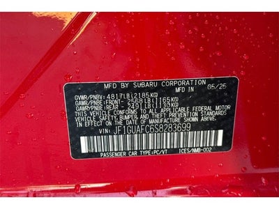 2025 Subaru IMPREZA Sport