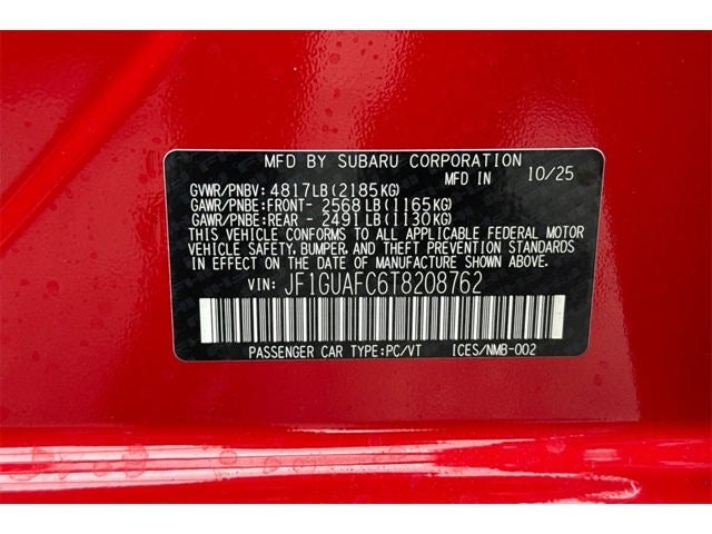 2026 Subaru IMPREZA Sport