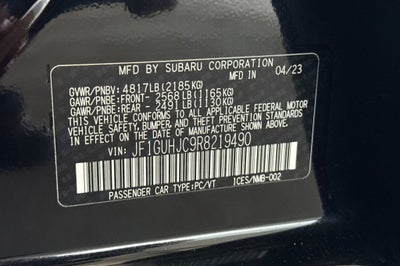 2024 Subaru Impreza 2.5RS