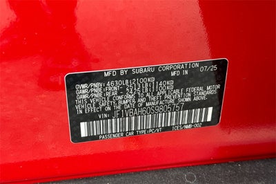 2025 Subaru WRX Premium