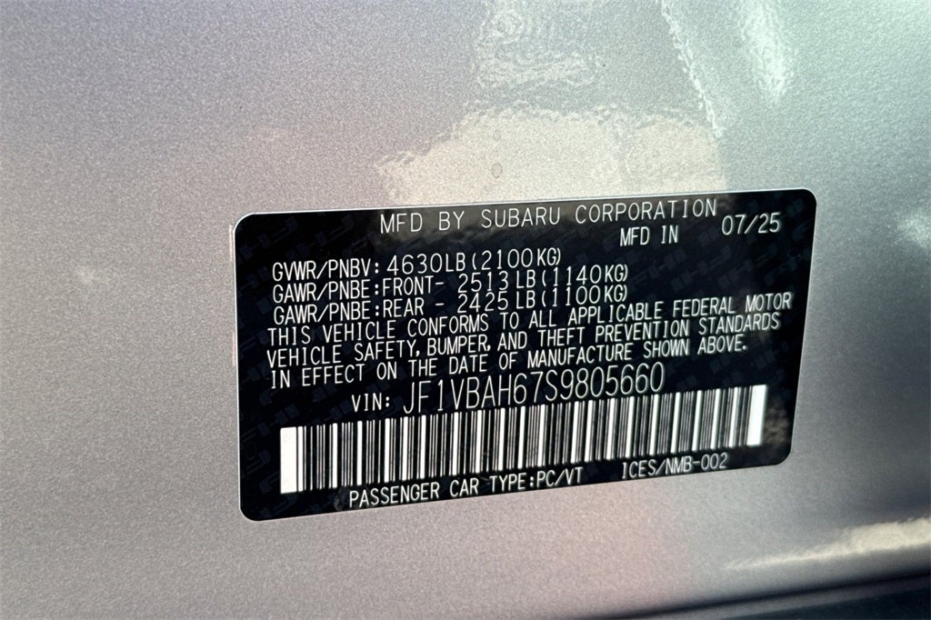 2025 Subaru WRX Premium