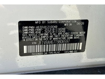 2026 Subaru WRX Premium