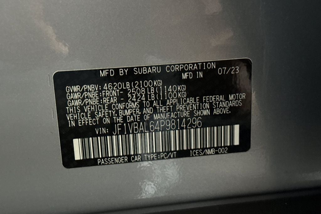 2023 Subaru WRX Limited