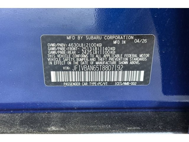 2026 Subaru WRX Limited