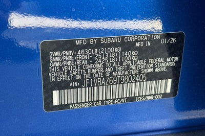 2026 Subaru WRX tS