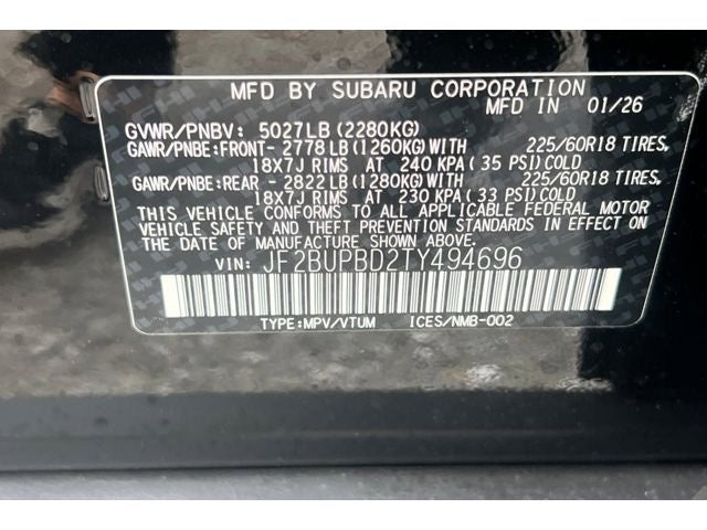 2026 Subaru OUTBACK Premium