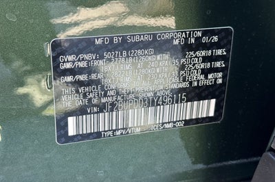 2026 Subaru OUTBACK Limited