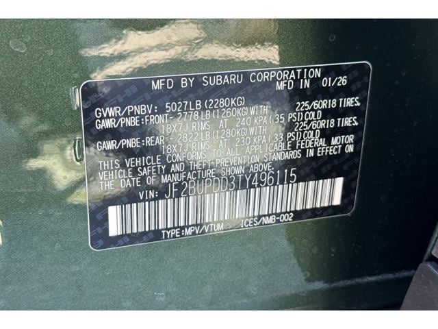 2026 Subaru OUTBACK Limited