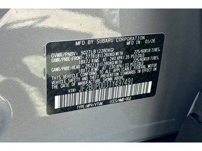 2026 Subaru OUTBACK Limited