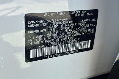 2026 Subaru OUTBACK Limited