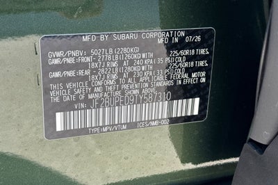 2026 Subaru Outback Touring