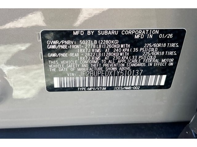 2026 Subaru OUTBACK Touring