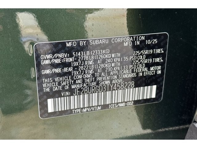 2026 Subaru OUTBACK Limited XT