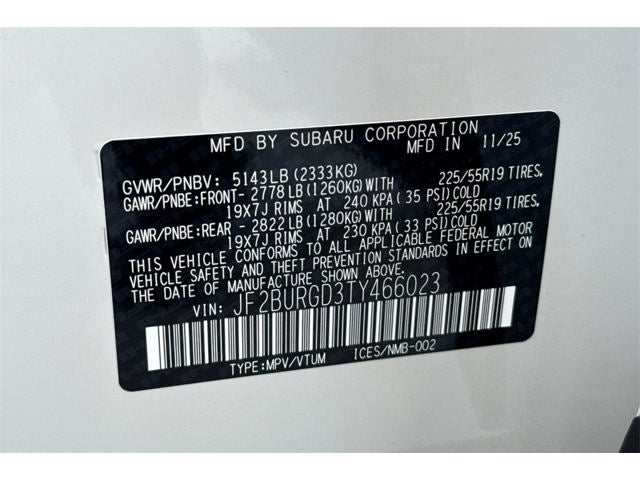 2026 Subaru OUTBACK Limited XT