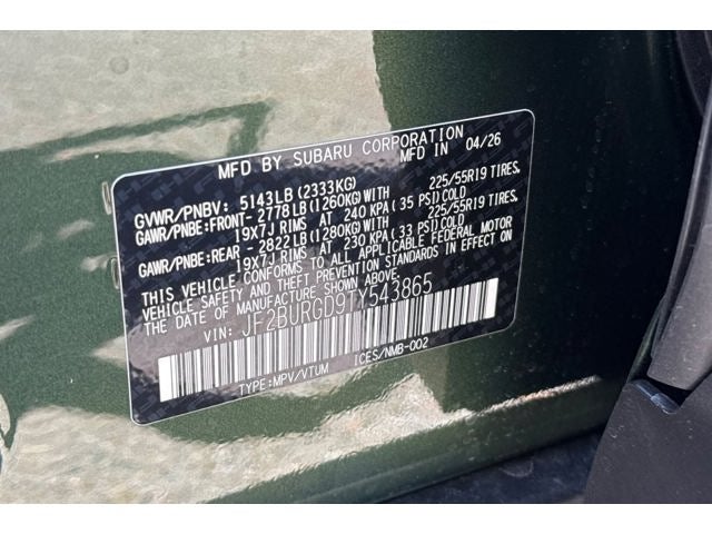 2026 Subaru OUTBACK Limited XT