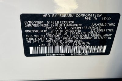 2026 Subaru OUTBACK Limited XT