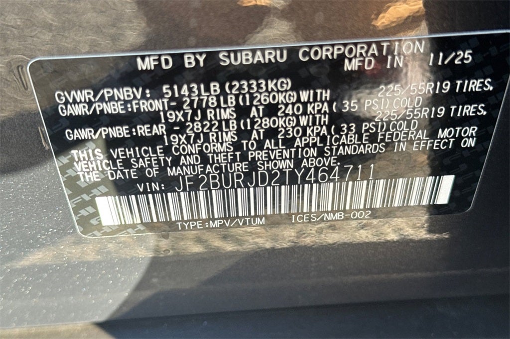 2026 Subaru Outback Touring XT