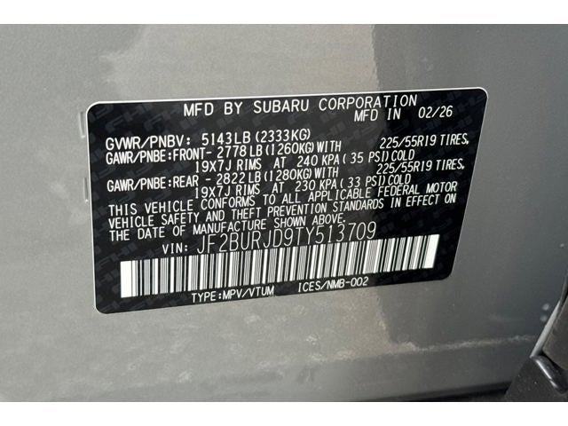 2026 Subaru OUTBACK Touring XT