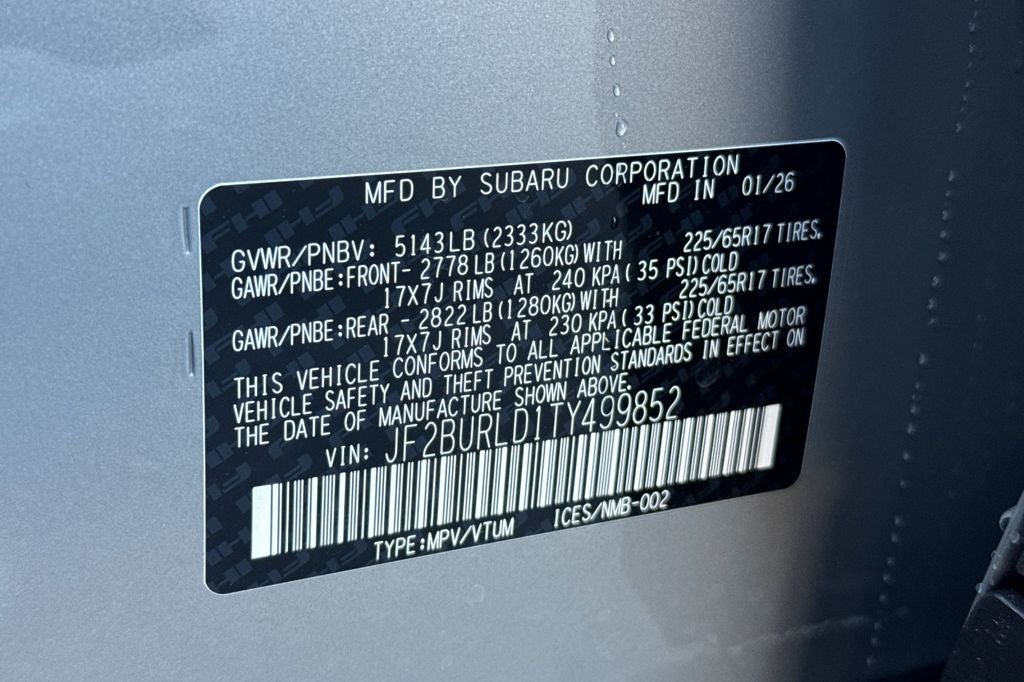 2026 Subaru OUTBACK Wilderness