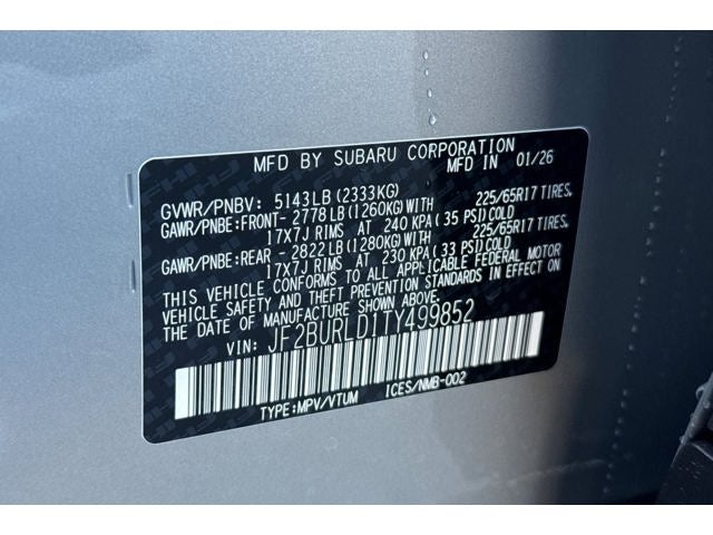 2026 Subaru OUTBACK Wilderness