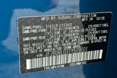 2026 Subaru OUTBACK Wilderness