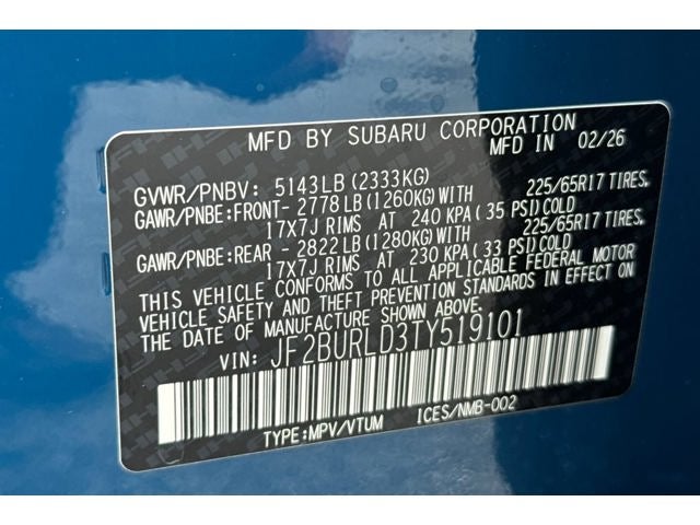 2026 Subaru OUTBACK Wilderness