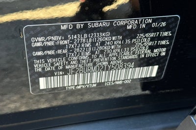 2026 Subaru OUTBACK Wilderness