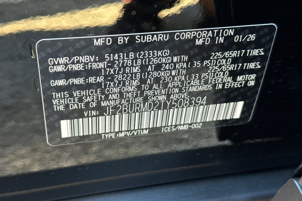 2026 Subaru OUTBACK Wilderness