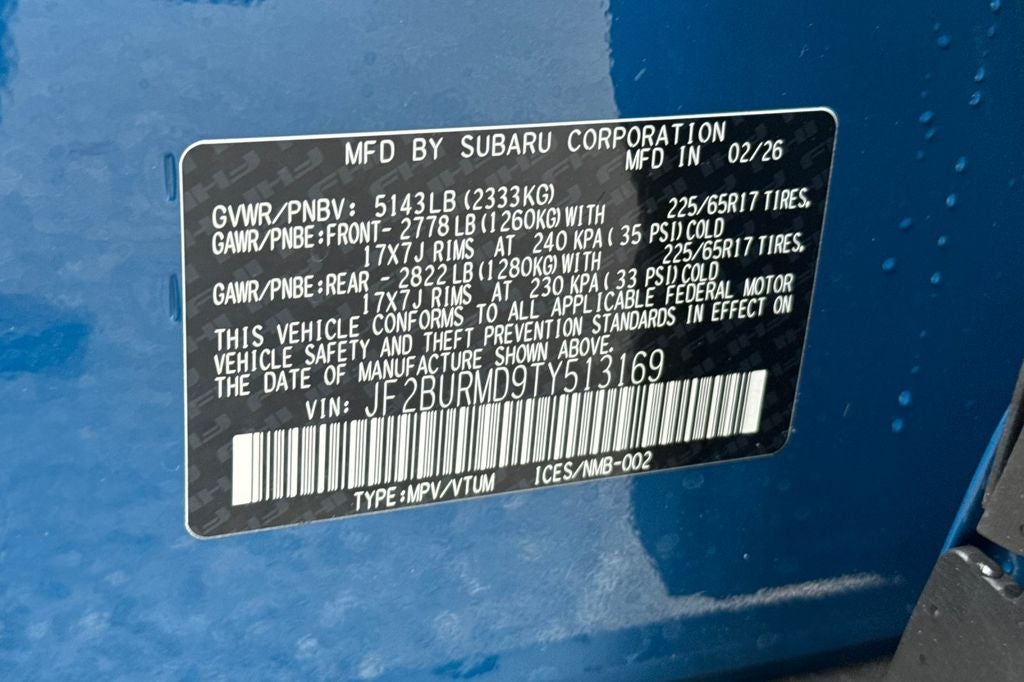 2026 Subaru OUTBACK Wilderness