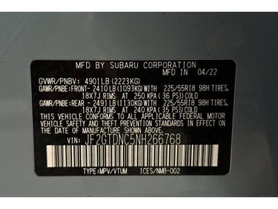 2022 Subaru Crosstrek Hybrid