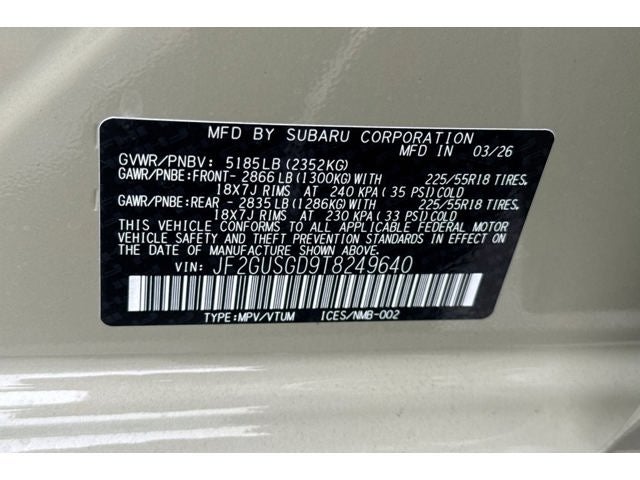 2026 Subaru CROSSTREK Sport Hybrid