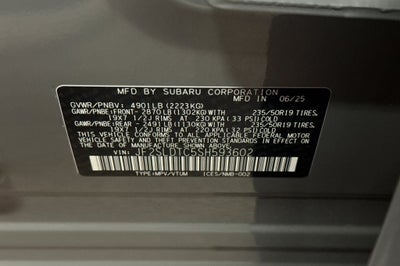 2025 Subaru Forester Touring