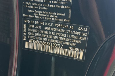 2014 Porsche Cayman S