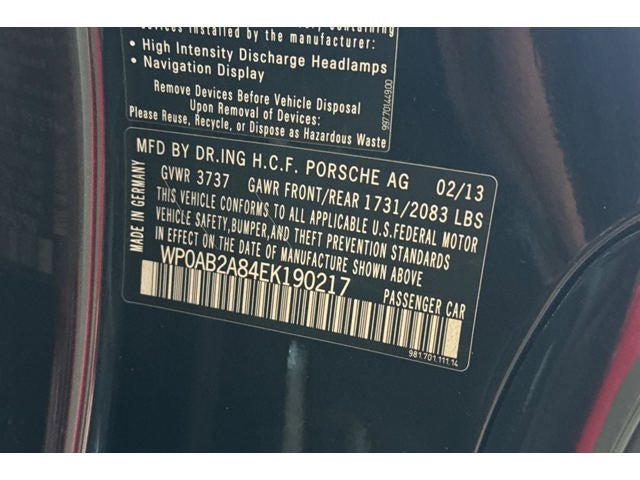 2014 Porsche Cayman S