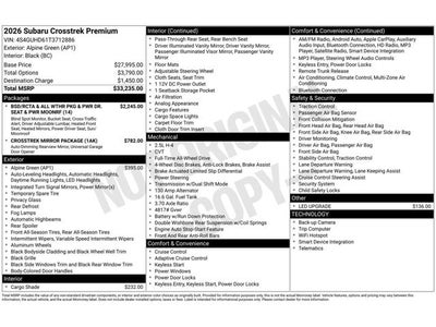 2026 Subaru Crosstrek Premium