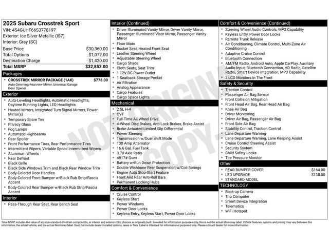 2025 Subaru Crosstrek Sport