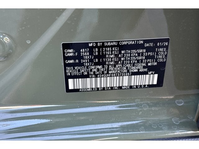 2026 Subaru Crosstrek Sport