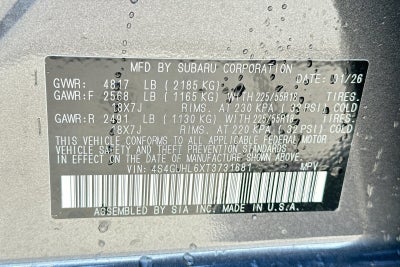 2026 Subaru Crosstrek Limited