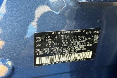 2026 Subaru Forester Standard Model