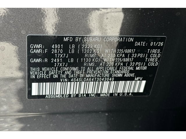 2026 Subaru Forester Standard Model