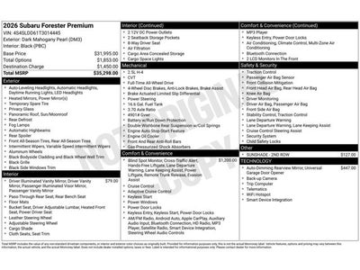 2026 Subaru Forester Premium