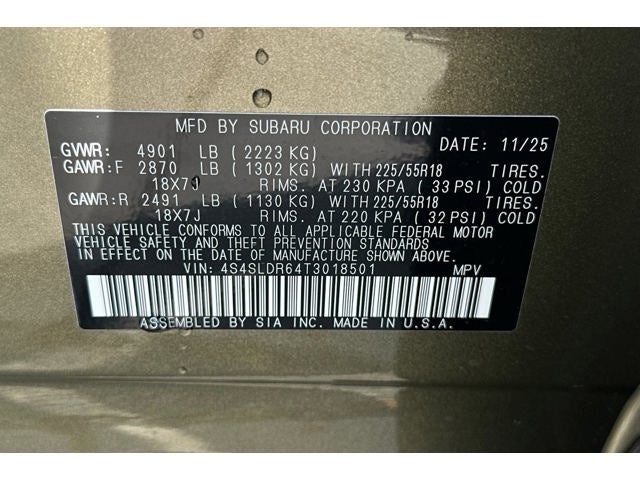 2026 Subaru Forester Limited