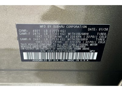 2026 Subaru Forester Touring